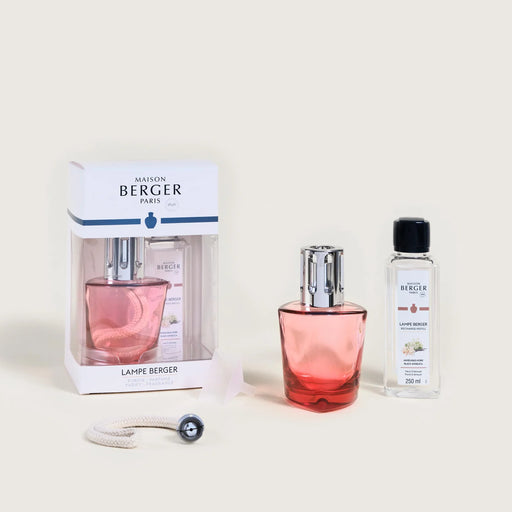 Maison Berger Terra Red Lamp Gift Set with 250ml (8.5oz) Black Angelica Fragrance