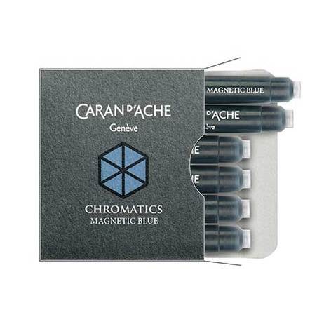 Caran d'Ache Magnetic Blue Ink Cartridges