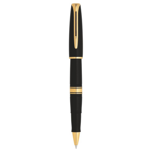 Waterman Charleston Rollerball Pen Black w/Gold Trim