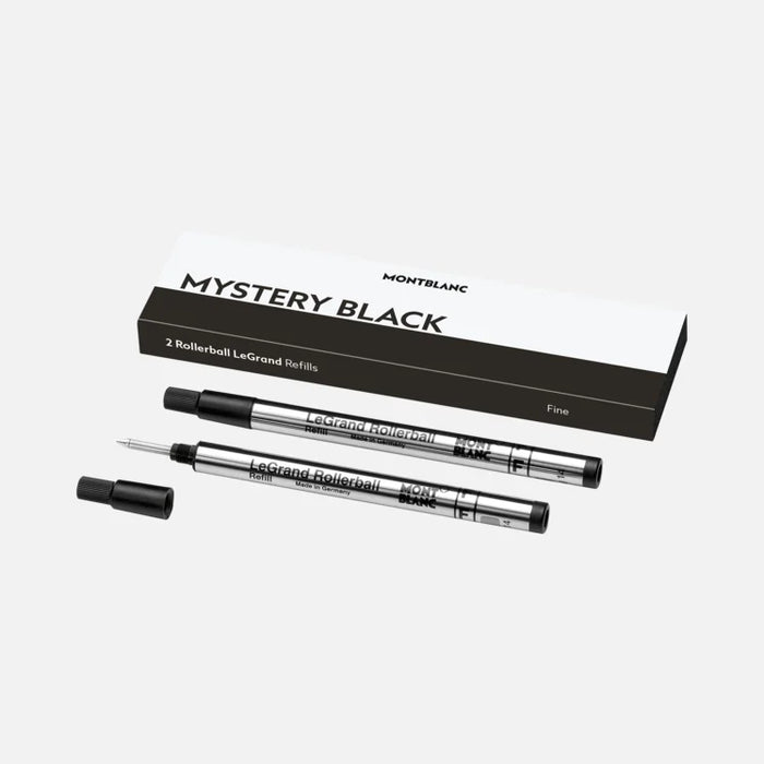 2 Fine Rollerball LeGrand Refills, Mystery Black