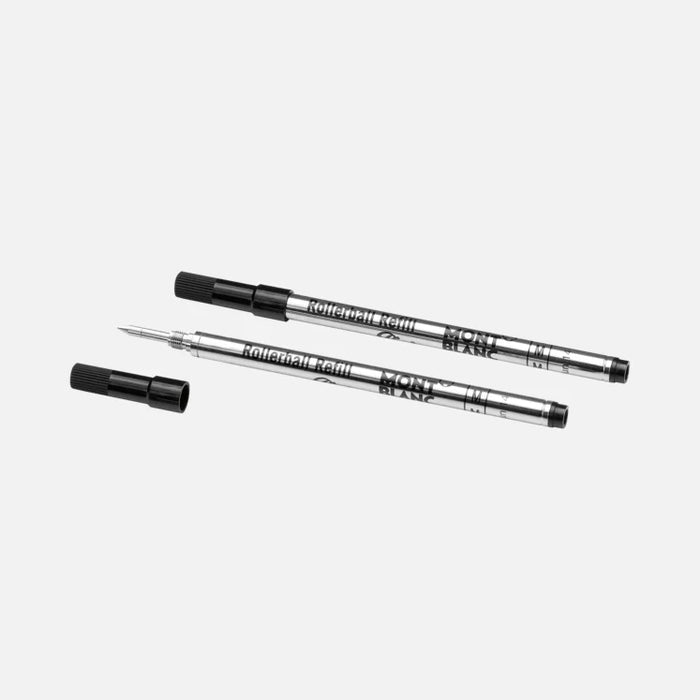 2 Rollerball Refills Medium, Mystery Black