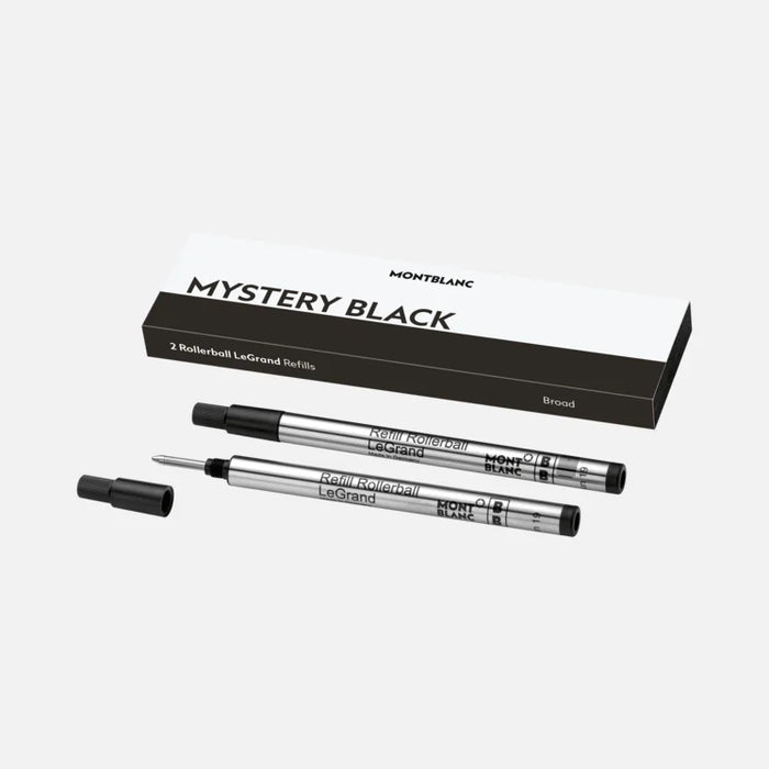 2 Fine Rollerball LeGrand Refills, Mystery Black