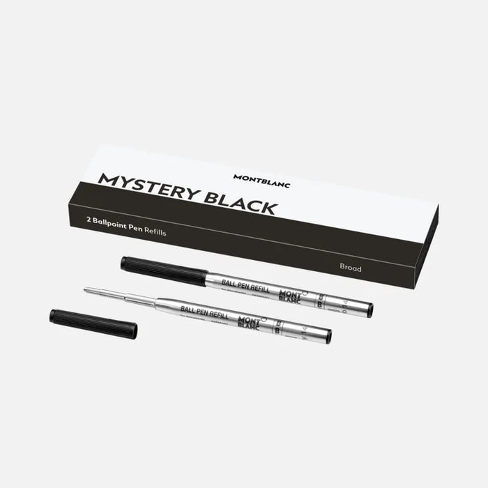 2 Ballpoint Pen Refill Fine, Mystery Black