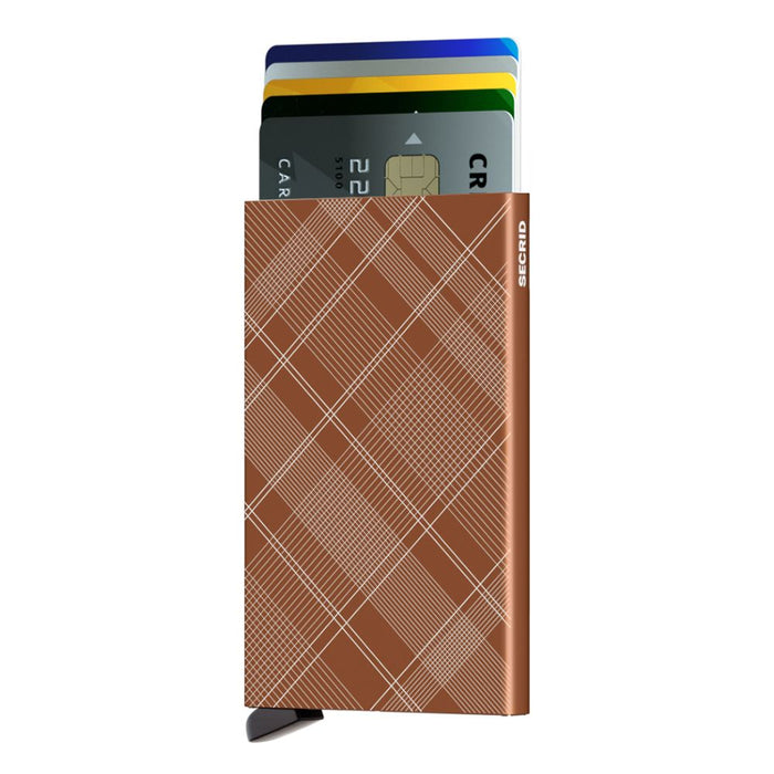 Secrid Card Protector Laser Tartan Rust