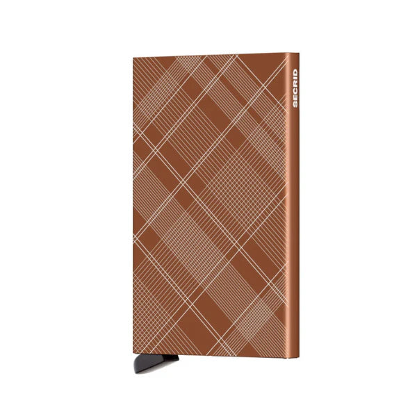 Secrid Card Protector Laser Tartan Rust