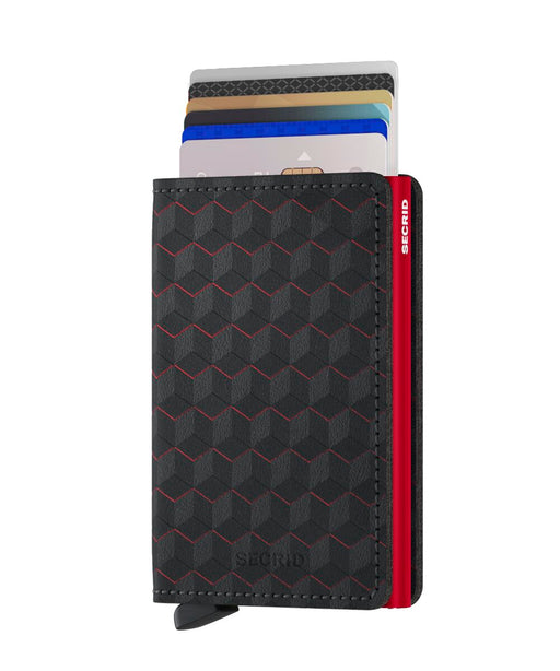 Secrid Slim Wallet Optical Black-Red