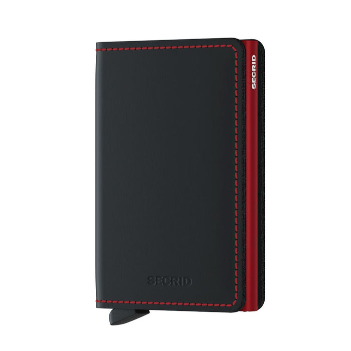 Secrid Slim Wallet Matte Black-Red