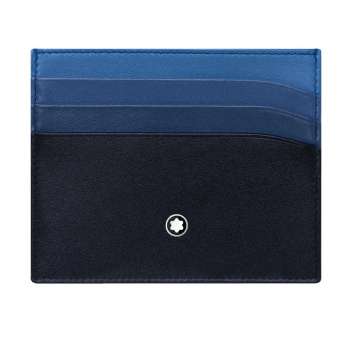 Montblanc Meisterstück 6CC Pocket Leather Card Holder-Navy Blue