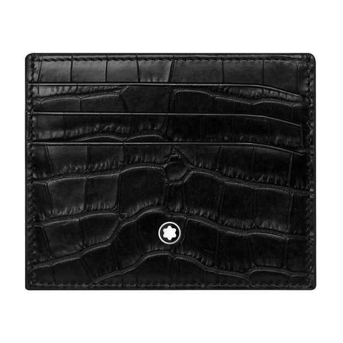 Montblanc Meisterstück Selection 6CC Pocket Card Holder-Black Alligator