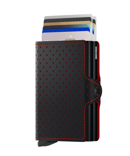 Secrid Twin Wallet Perforated Black-Red