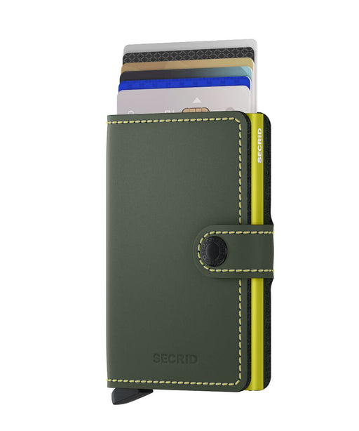 Secrid Mini Wallet Matte Green-Lime