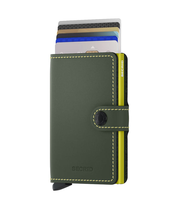 Secrid Mini Wallet Matte Green-Lime