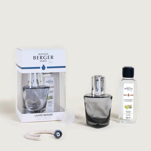 Maison Berger Terra Black Lamp Gift Set with 250ml (8.5oz) Wilderness Fragrance