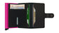 Secrid Mini Wallet Matte Black-Fuchsia