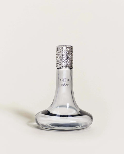Maison Berger Starck Home Grey Lamp Gift Set with 500ml (16.9oz)  Peau de Pierre Fragrance