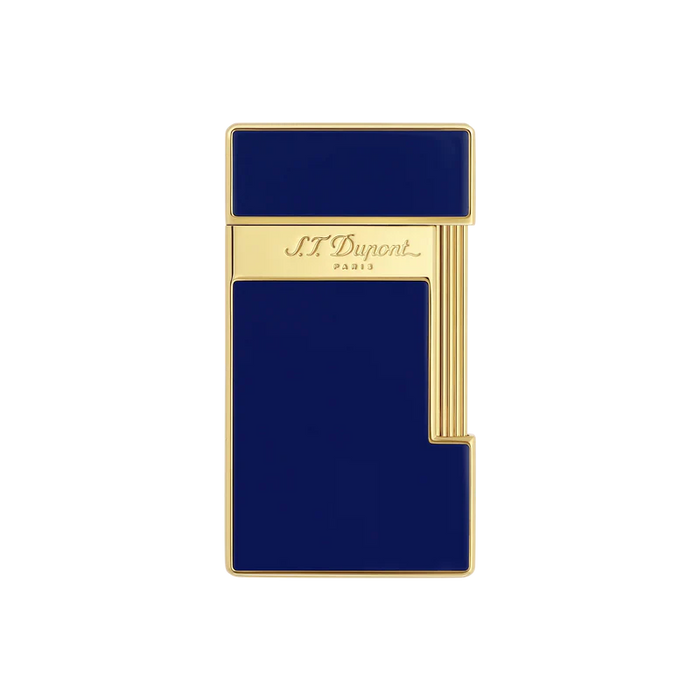 S.T. Dupont Slimmy Lighter-Indigo Blue Lacquer & Gold