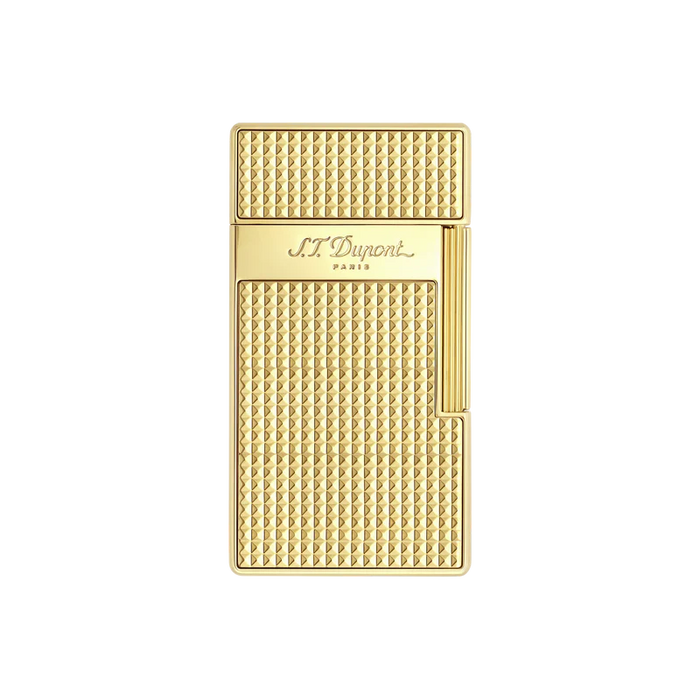 S.T. Dupont Biggy Lighter-Gold Diamond Head