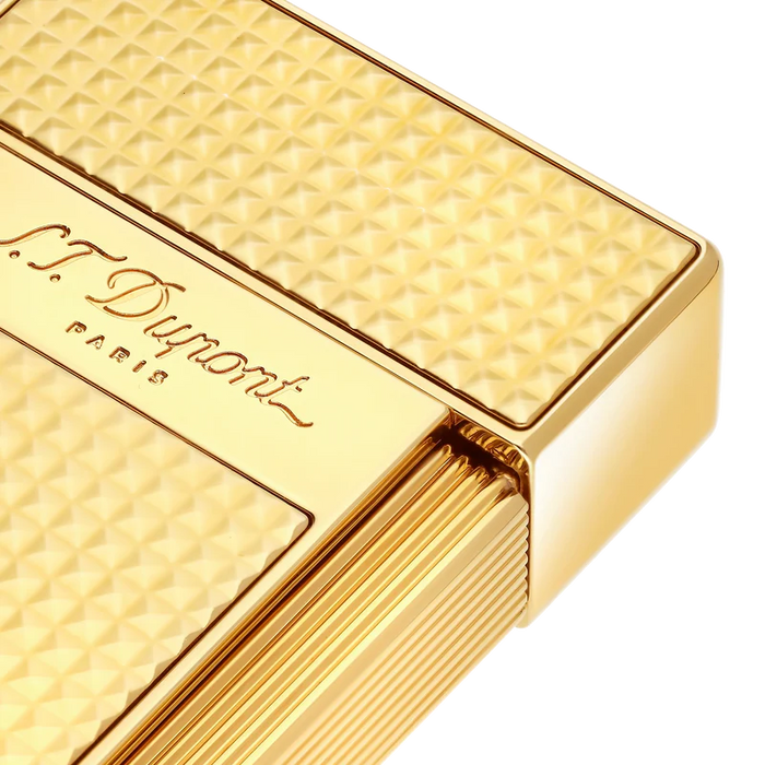 S.T. Dupont Biggy Lighter-Gold Diamond Head