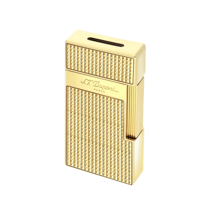 S.T. Dupont Biggy Lighter-Gold Diamond Head