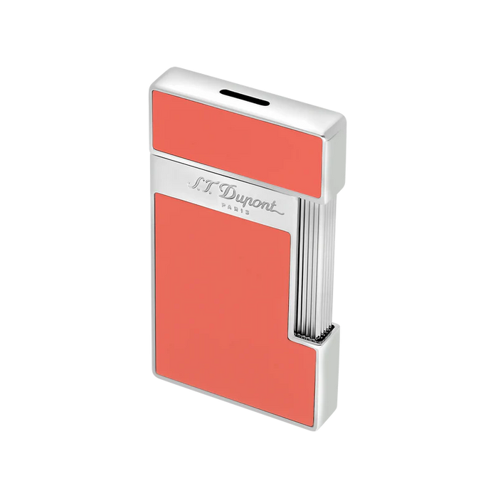 S.T. Dupont Slimmy Lighter-Coral Lacquer & Chrome