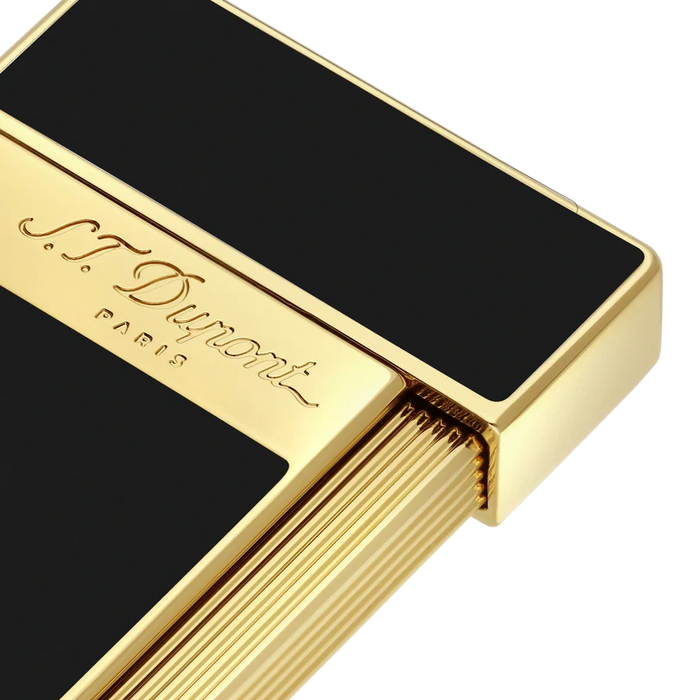 S.T. Dupont Slimmy Lighter-Black Lacquer & Gold