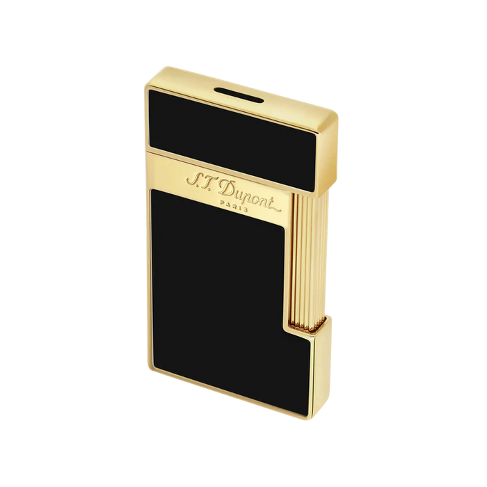 S.T. Dupont Slimmy Lighter-Black Lacquer & Gold