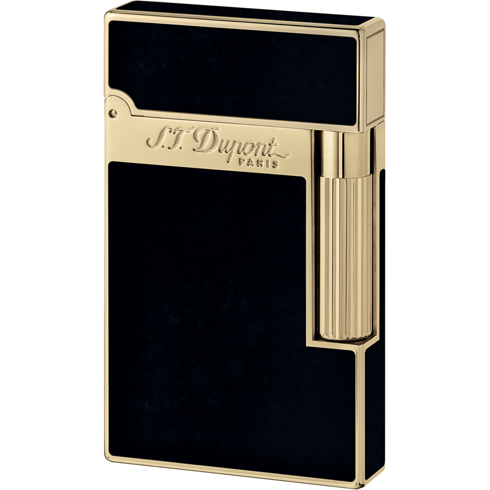 S.T. Dupont Ligne 2 Lacquer Lighter - Black/Gold