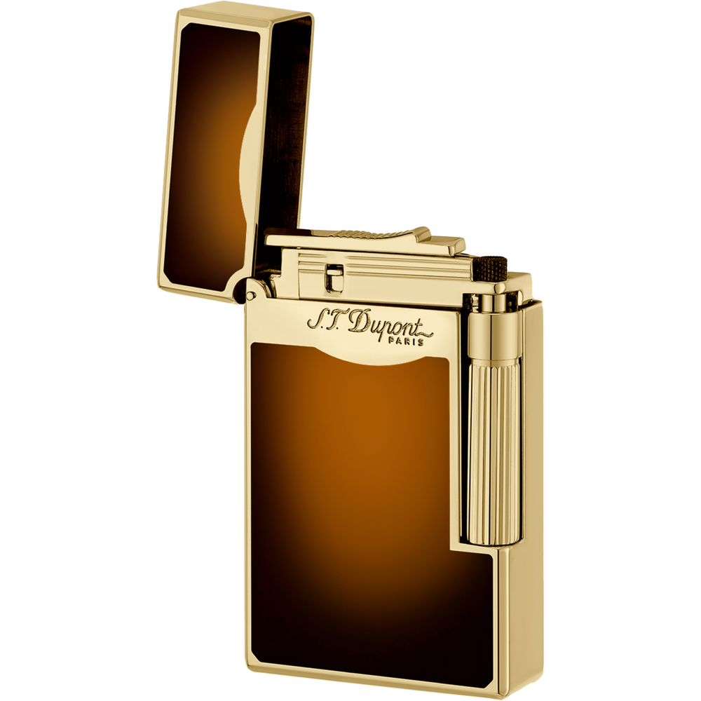 S.T. Dupont "Le Grand" Sunburst Brown Dual Flame Lighter