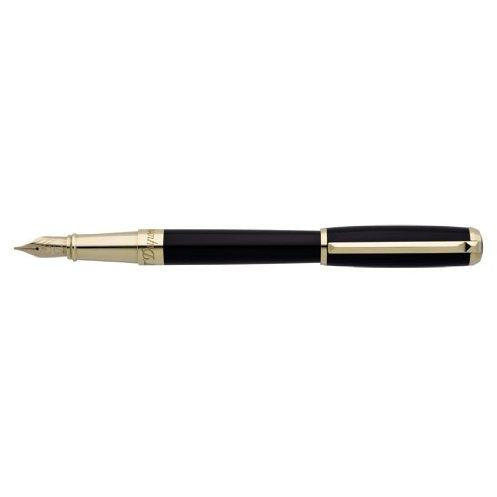 S.T. Dupont Line D Small Black/Gold Fountain Pen