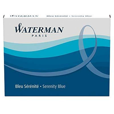 Waterman Long Ink Cartridge Serenity Blue