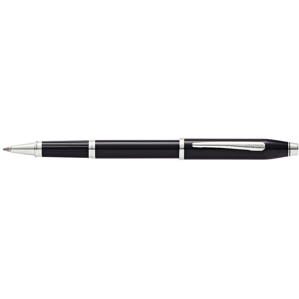 Cross Century 2 Rollerball Pen Black Lacquer w/Chrome Trim