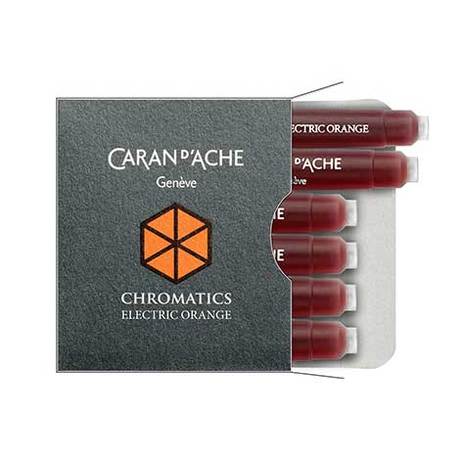 Caran d'Ache Electric Orange Ink Cartridges