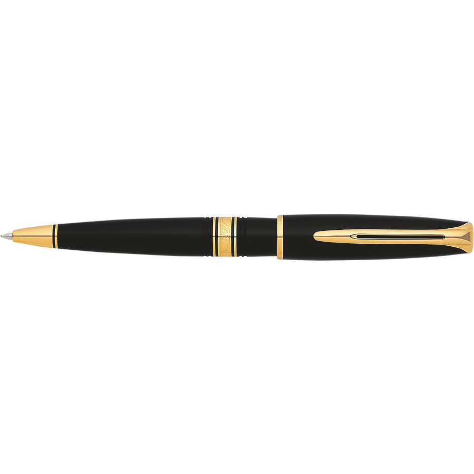 Waterman Charleston Ballpoint Pen Black w/Gold Trim