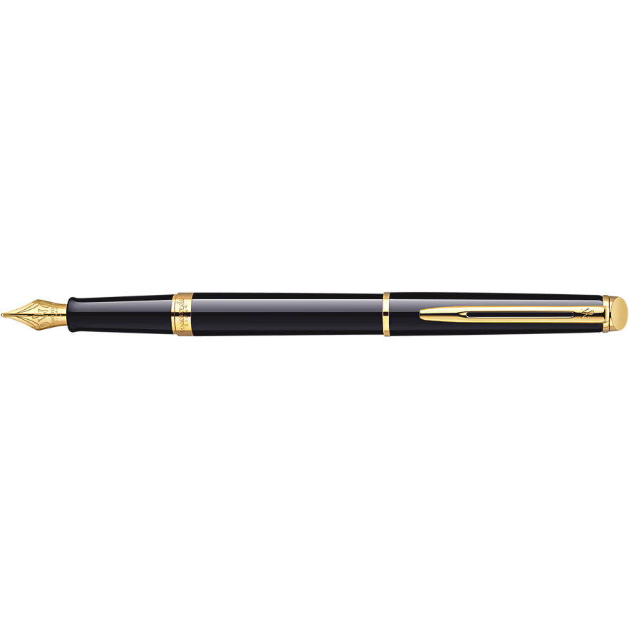 Waterman Hémisphère Fountain Pen Black w/Gold Trim